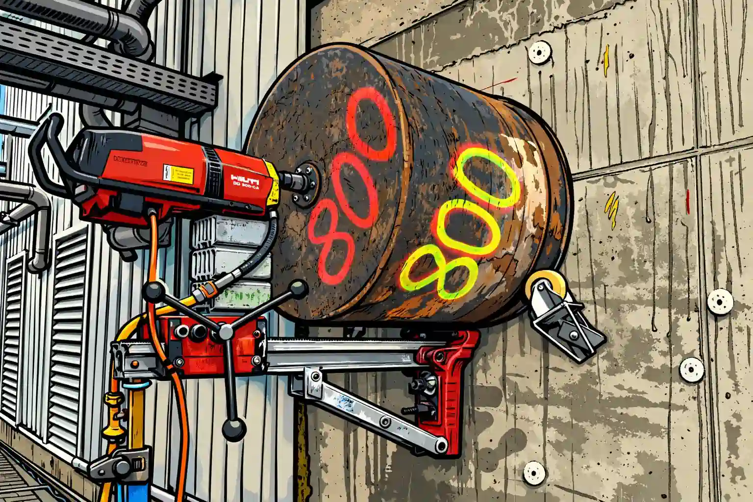 Kernbohrung im Einsatz – Diamantbohrung in Stahlbeton